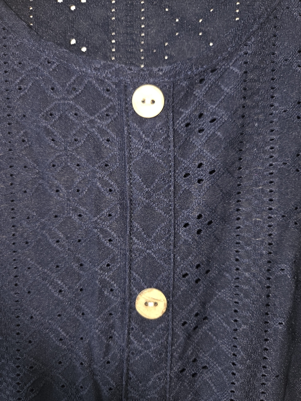 Cupshe Navy Sleeveless Button-Front Midi Dress - Picture 5 of 8